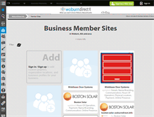 Tablet Screenshot of members.woburndirect.info